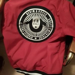True Religion Red varsity Jacket